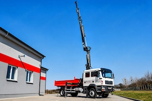 MAN TGM 18.240 4x4 háromoldalra billenőplatós darugémes teherautó - kép 3