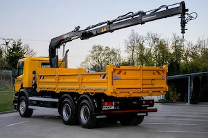 SCANIA P380 - 6X4 Billenőplatós - Darugémes teherautó EURO 4 - kép 2
