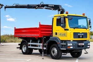 MAN TGM 18.280 - 4X4 Billenőplatós - Darugémes teherautó EURO 4