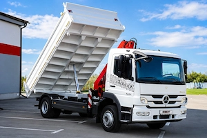 Mercedes - Benz Atego 1222 BlueTec5 - Billenőplatós - Darugémes teherautó EURO5 - kép 3