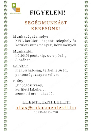 Segédmunkást keresünk azonnali kezdéssel! - kép 2