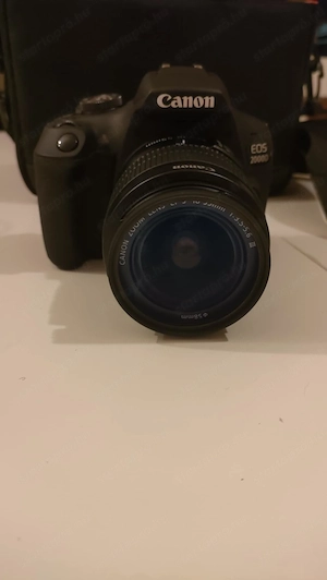 Canon EOS 2000D DSLR fényképezőgép objektívvel, uv szűrővel, táskával - kép 3