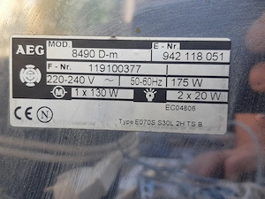 AEG 8090D-M páraelszívó szagelszívó nagy teljesítményű hiányos alkatrésznek - kép 8