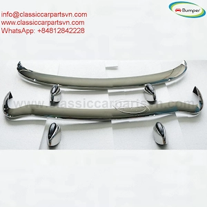 MGB bumpers without rubber on over riders (1962-1974) by stainless steel new - kép 2