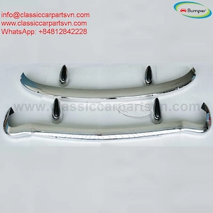 MGB bumpers without rubber on over riders (1962-1974) by stainless steel new - kép 3