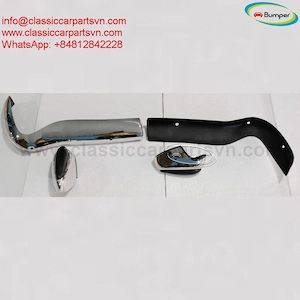 MGB GT Split 1970 bumpers by stainless steel new A set of 1 front bumper wiht 2 x over riders, 1 rea - kép 4