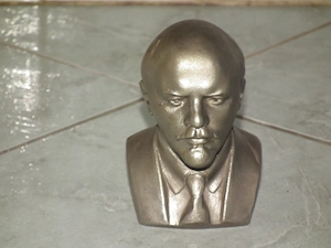 Lenin fém mellszobor fej büszt jelzett - kép 8