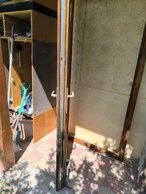 Bejárati ajtó 5 pontos zár Magyar gyártás 98 x 210  ajtólap és tok 7 cm vastag felső bevilágitós kép - kép 5