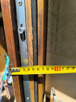 Bejárati ajtó 5 pontos zár Magyar gyártás 98 x 210  ajtólap és tok 7 cm vastag felső bevilágitós kép - kép 3