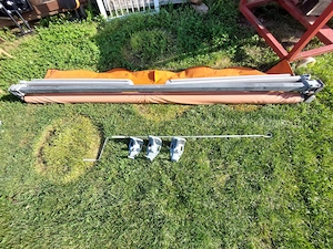 Nap ellenző kitekerhető sz;240 hossz;210 cm 3 db konzol+kurblli tartoz - kép 3