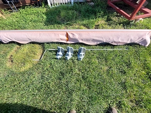 Nap ellenző kitekerhető sz;240 hossz;210 cm 3 db konzol+kurblli tartoz - kép 2