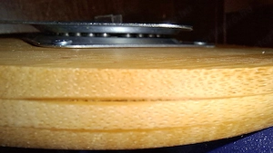 Lazy Susan, 3" négyzetes, talp csapágy, 360  forgó eszközökhöz, fatalpra szerelve, eladó - kép 5