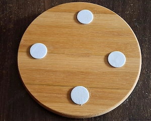 Lazy Susan, 3" négyzetes, talp csapágy, 360  forgó eszközökhöz, fatalpra szerelve, eladó - kép 4
