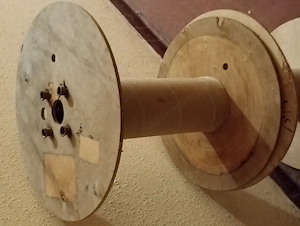 2db fából készült kábeldob ideális barkácsprojektekhez stb  a mostani mérete 50*50cm  3000ft db  36  - kép 2