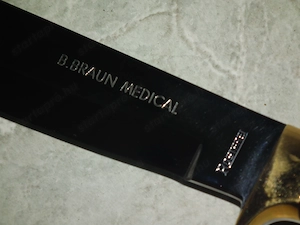Nem használt "B. Braun Medical" gravírozott vadászkés kés - kép 5