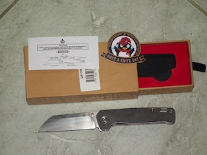 Qsp Penguin Titanium dobozos új prémium bicska zsebkés 154 CM