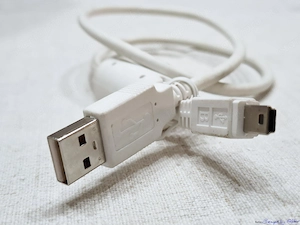 USB-A USB miniB 5 PIN fehér kábel digitális fényképező-, GPS-hez, eladó - kép 3