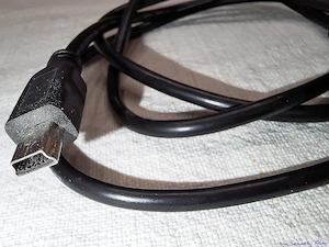 USB-A USB miniB 5 PIN fekete kábel digitális fényképező-, GPS-hez, eladó - kép 5