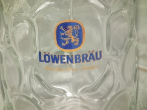 Üveg Löwenbrau literes sörös korsó söröskorsó - kép 3