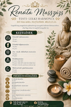     Svédmasszázs Renitől   Kikapcsolódás testnek és léleknek  Izsákon, hangulatos  - kép 2