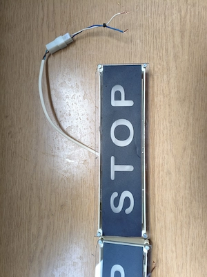 Busz Bus leszállásijelző led piros kijelző stop Sesaly - kép 3