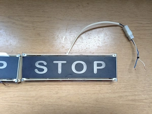 Busz Bus leszállásijelző led piros kijelző stop Sesaly - kép 6