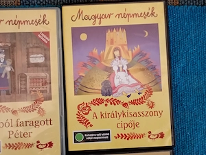 3db Magyar népmesék sorozat DVD  6000ft óbuda A királykisasszony cipője Fából faragott Péter A kékfe - kép 3
