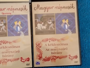 3db Magyar népmesék sorozat DVD  6000ft óbuda A királykisasszony cipője Fából faragott Péter A kékfe - kép 5