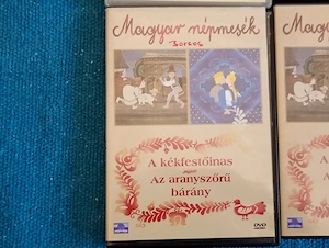 3db Magyar népmesék sorozat DVD  6000ft óbuda A királykisasszony cipője Fából faragott Péter A kékfe - kép 4