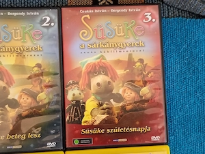 3db Magyar népmesék sorozat DVD  6000ft óbuda A királykisasszony cipője Fából faragott Péter A kékfe - kép 9