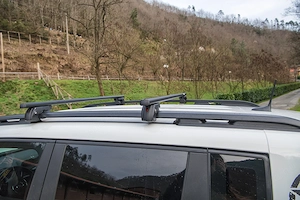Egyszer használt Menabo Sherman silver XL tetőcsomagtartó 130cm - kép 3