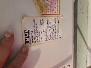 Eladó TTT Electronics mikrohullámú sütő! Jó állapotú, működőképes TTT Electronics mikrohullámú sütő  - kép 5