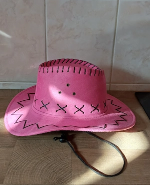 Rózsaszín cowboy kalap gyereknek eladó, ÚJ! - kép 3