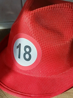 18. születésnapra sebességkorlátozó party kalap eladó, ÚJ! - kép 5