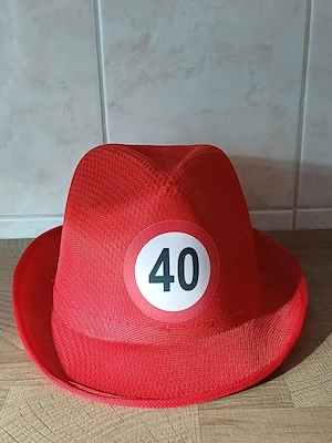 40. születésnapra sebességkorlátozó party kalap eladó, ÚJ!