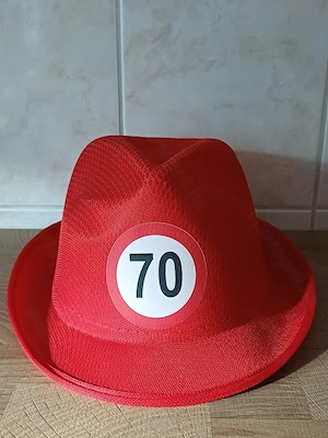 70. születésnapra sebességkorlátozó party kalap eladó, ÚJ!