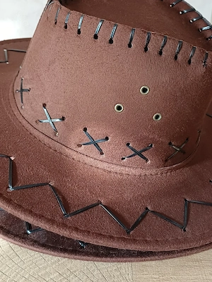Barna velúr gyerek cowboy kalap eladó, ÚJ! - kép 4