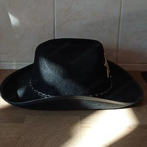 Sheriff csillagos felnőtt cowboy kalap eladó, ÚJ! - kép 3