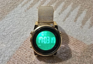 Férfi digitális  karóra - új, Arany színű  - kép 7