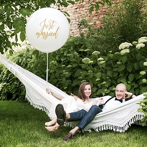 100 cm-es JUST MARRIED óriás gumilufi eladó, ÚJ! - kép 3