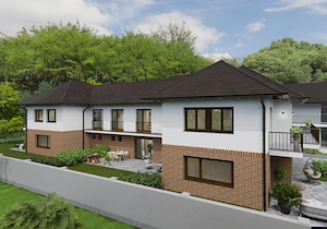 Rómaifürdőn 4 szobás új építésű 145.9 m2-es gyönyörű lakás saját kerttel eladó! - kép 2