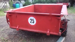 Kapálógép utánfutó eladó!