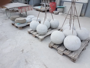 forgalomszabályzó kőgolyó poller, 40cm 70kg , ...minden elképzelhetőt legyártunk - kép 3