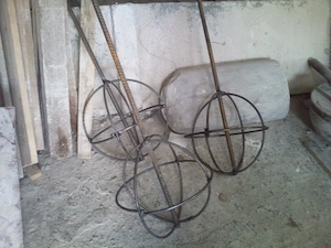 forgalomszabályzó kőgolyó poller, 40cm 70kg , ...minden elképzelhetőt legyártunk - kép 10