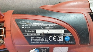 Hibás Einhell TC-AG115 sarokcsiszoló eladó alkatrésznek - kép 2