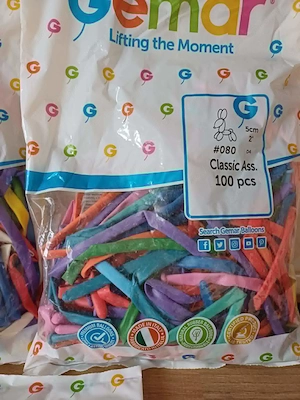 3 csomag 100 db-os (kukac) modellező gumilufi eladó, INGYEN SZÁLLÍTÁS! - kép 3