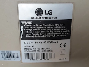 LG RK-14CC40MX hagyományos kis TV 36cm működő - kép 4