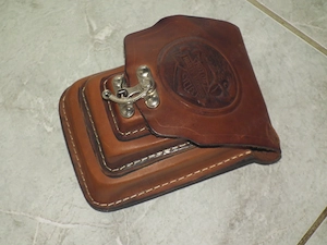 Harley Davidson emblémás bőr táska övtáska bőrtáska nr.1 - kép 4