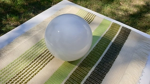 Gömb falilámpa búra eladó 60-as égőhöz, 16cm-es - kép 2