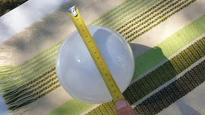 Gömb falilámpa búra eladó 60-as égőhöz, 16cm-es - kép 11